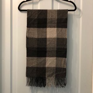 Simply Natural alpaca scarf black & gray unisex